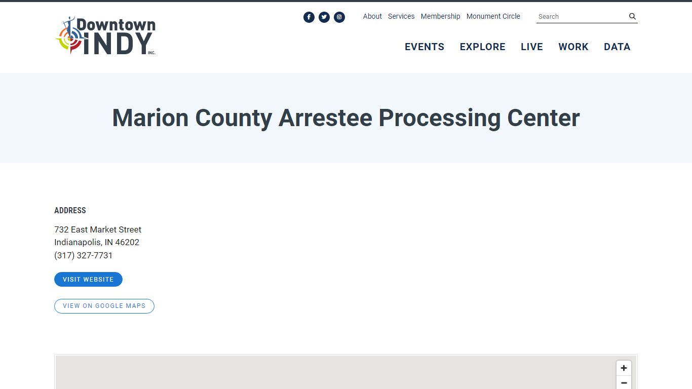 Marion County Arrestee Processing Center | Downtown Indianapolis